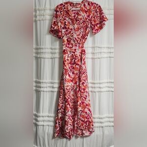 Gorgeous Floral Wrap Dress. Xs. Final Price Cut!!